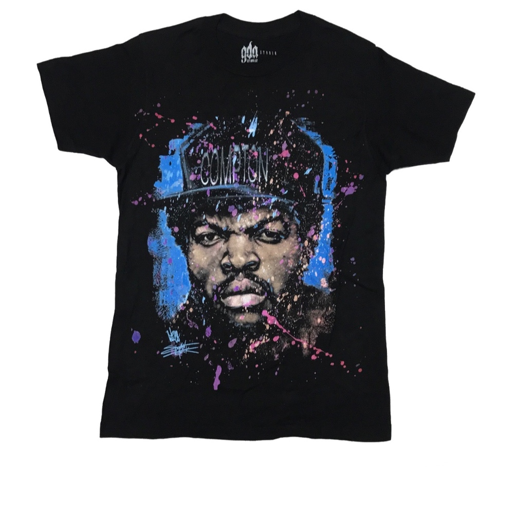 Vintage Ice Cube Compton Paint Splattered Tee